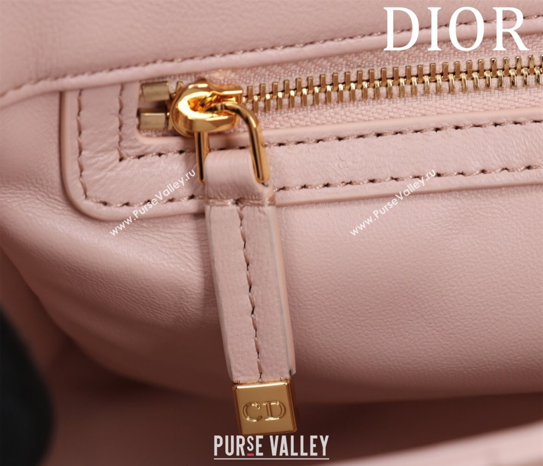 Dior Medium Soft Dior Caro Bag in Macrocannage Lambskin Powder Pink 2025 M9253 (XXG-250521124)