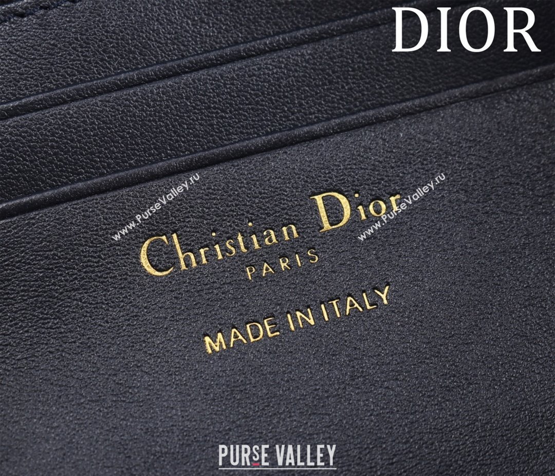 Dior 30 Montaigne Wanderlust Mini Bag in Blue Dior Oblique Jacquard and Smooth Calfskin 2025 (XXG-250521140)
