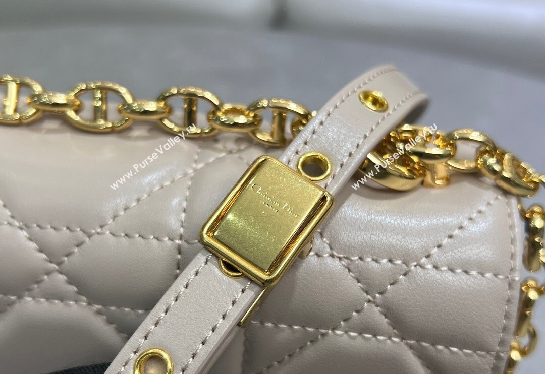 Dior Small Soft Dior Caro Bag in Macrocannage Lambskin Grey 2025 M9252 (XXG-250521130)