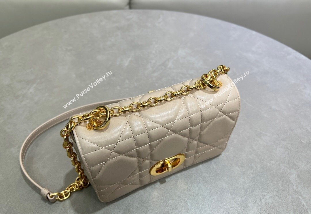 Dior Small Soft Dior Caro Bag in Macrocannage Lambskin Grey 2025 M9252 (XXG-250521130)