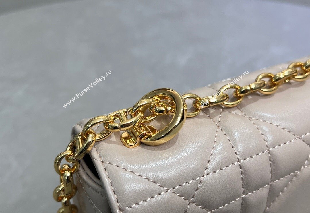 Dior Small Soft Dior Caro Bag in Macrocannage Lambskin Grey 2025 M9252 (XXG-250521130)