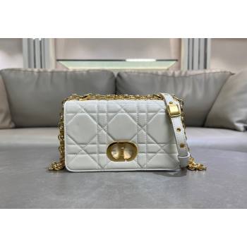 Dior Small Soft Dior Caro Bag in Macrocannage Lambskin White 2025 M9252 (XXG-250521131)