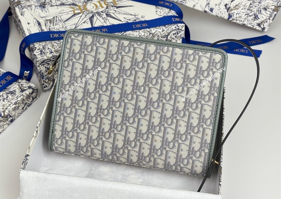 Dior 30 Montaigne Dea Pouch in Oblique Jacquard Grey 2025 (XXG-250627097)