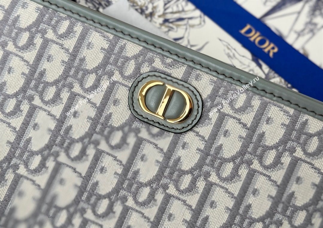 Dior 30 Montaigne Dea Pouch in Oblique Jacquard Grey 2025 (XXG-250627097)