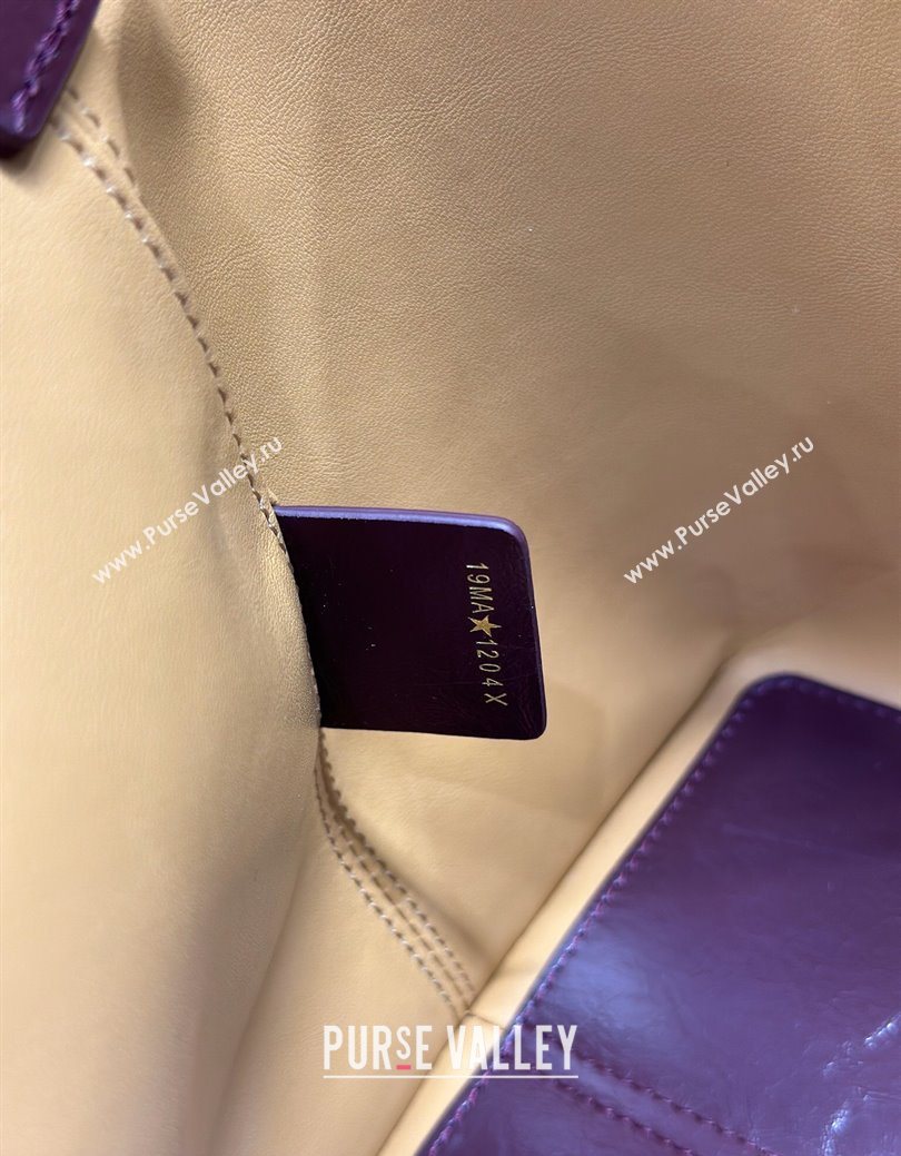 Dior Toujours Medium Bag in Crinkled Leather Burgundy 2025 1188 (XXG-250627101)