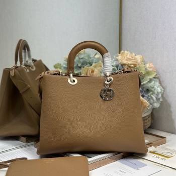 Dior Toujours Large Bag in Litchi Grained Calfskin Brown 2025 1188 (XXG-250627105)