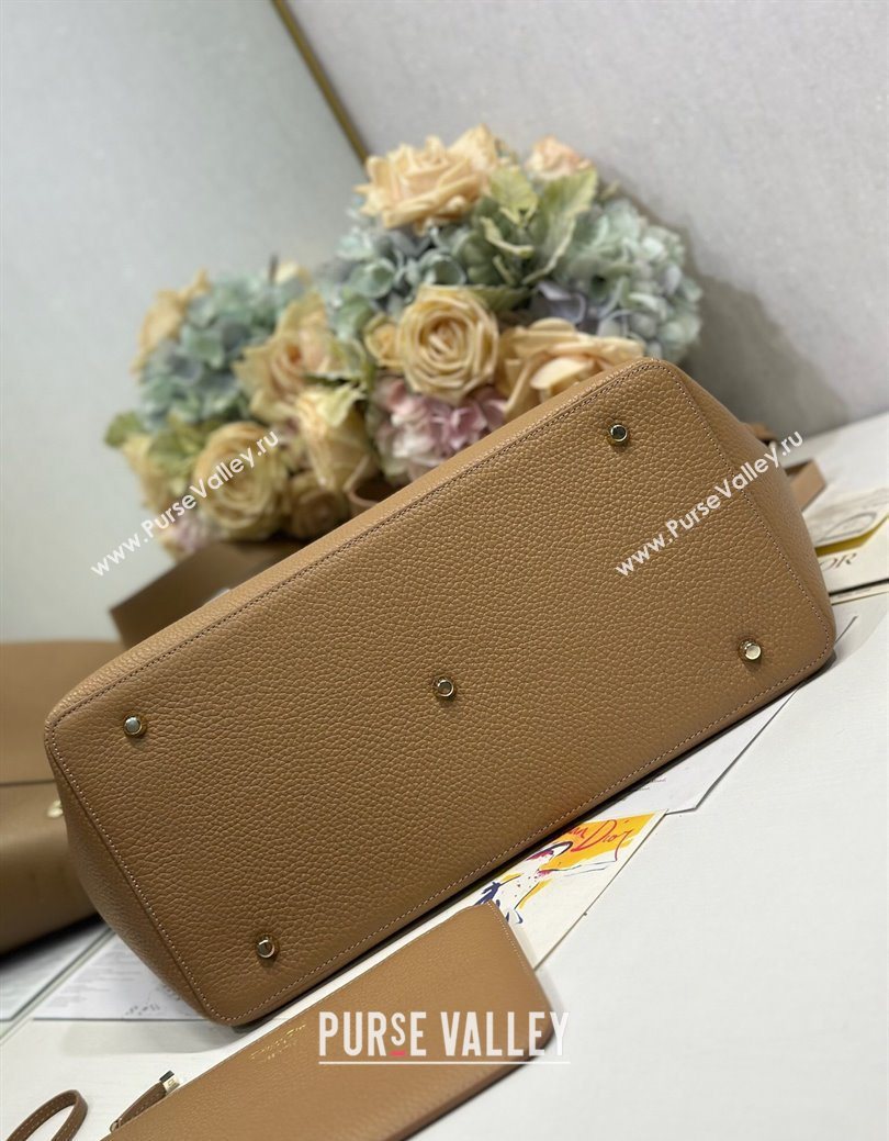 Dior Toujours Large Bag in Litchi Grained Calfskin Brown 2025 1188 (XXG-250627105)