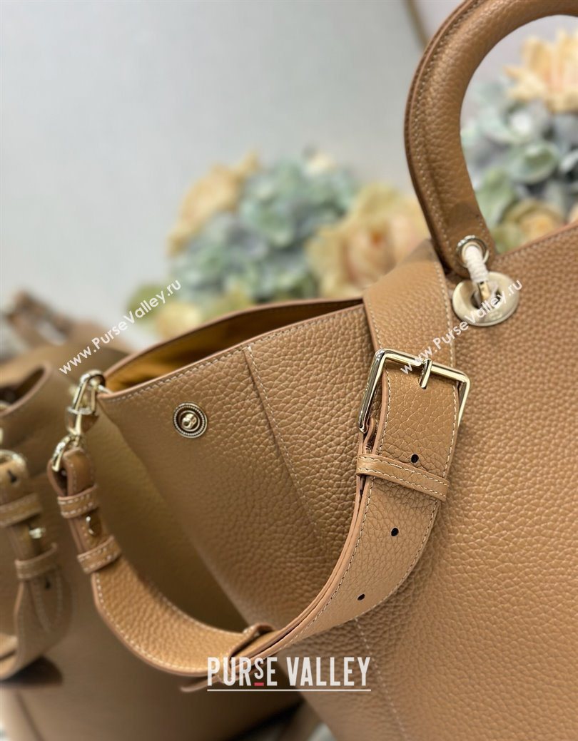 Dior Toujours Large Bag in Litchi Grained Calfskin Brown 2025 1188 (XXG-250627105)