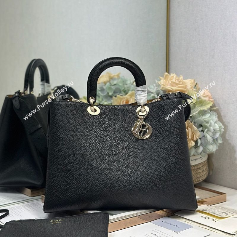 Dior Toujours Large Bag in Litchi Grained Calfskin Black 2025 1188 (XXG-250627106)