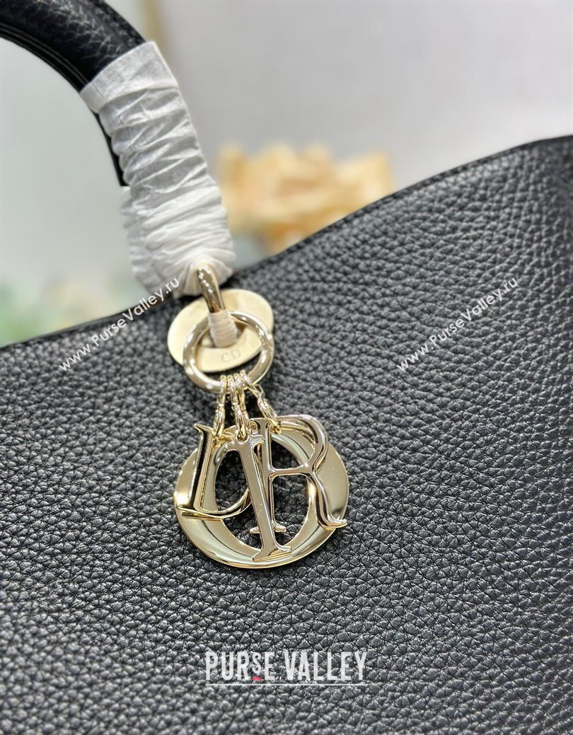Dior Toujours Large Bag in Litchi Grained Calfskin Black 2025 1188 (XXG-250627106)