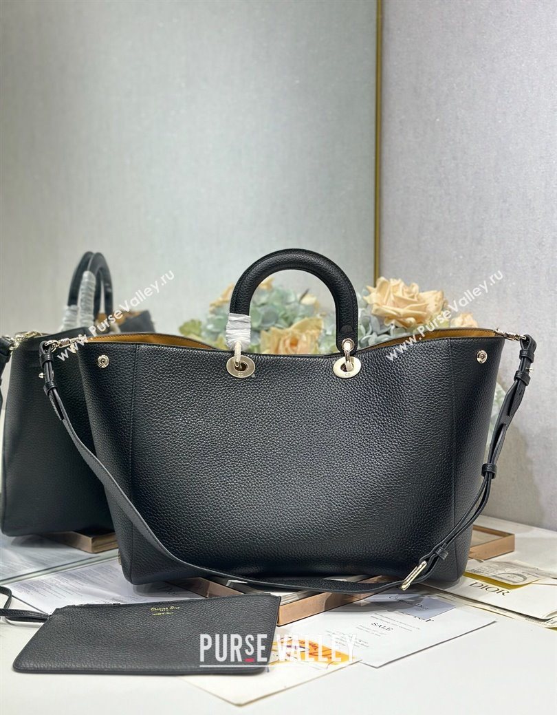 Dior Toujours Large Bag in Litchi Grained Calfskin Black 2025 1188 (XXG-250627106)