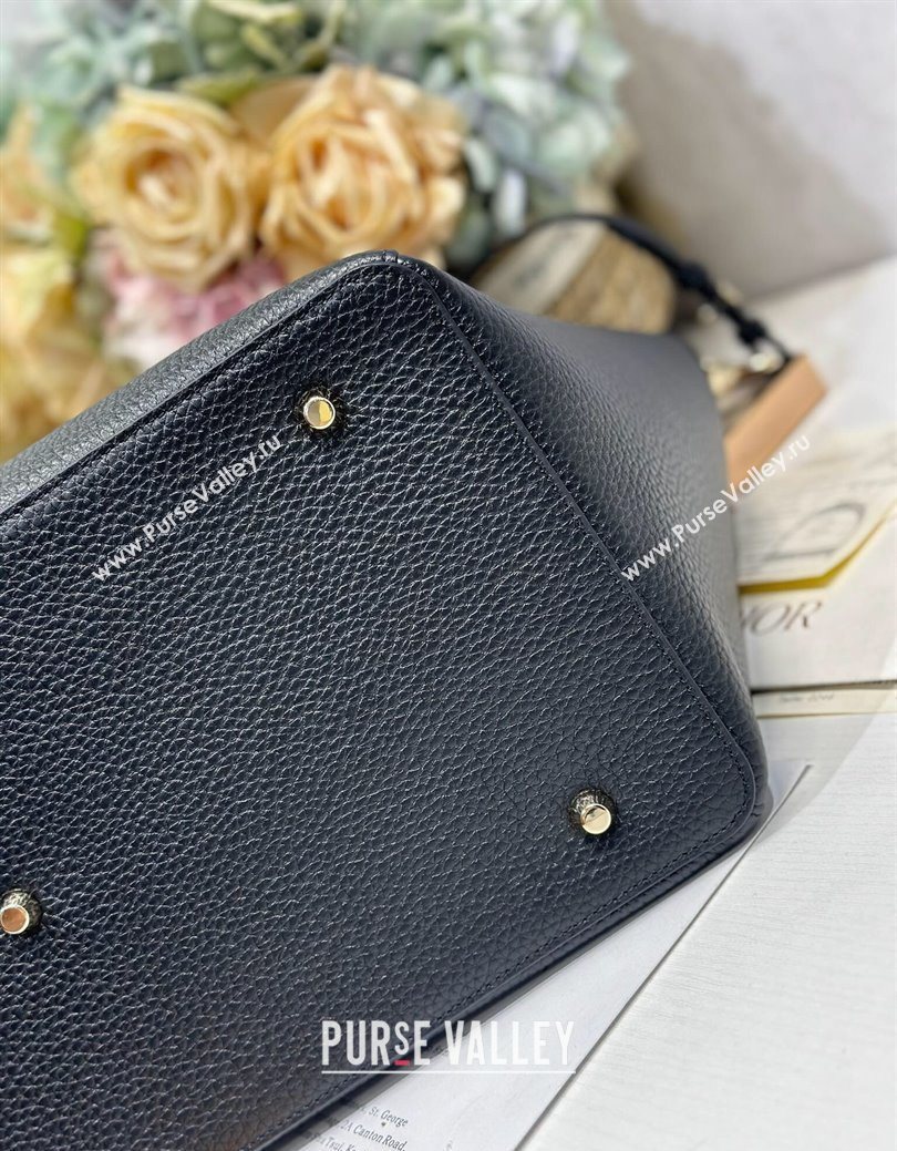 Dior Toujours Large Bag in Litchi Grained Calfskin Black 2025 1188 (XXG-250627106)