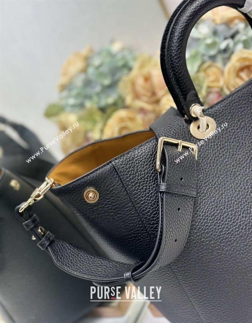 Dior Toujours Large Bag in Litchi Grained Calfskin Black 2025 1188 (XXG-250627106)