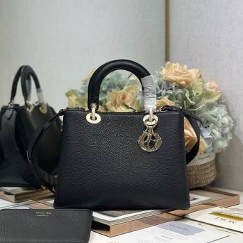 Dior Toujours Medium Bag in Litchi Grained Calfskin Black 2025 1188 (XXG-250627104)