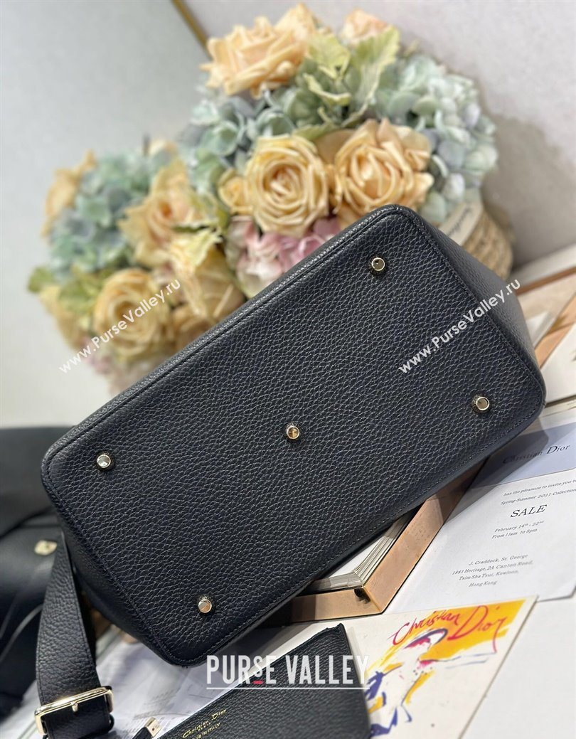 Dior Toujours Medium Bag in Litchi Grained Calfskin Black 2025 1188 (XXG-250627104)