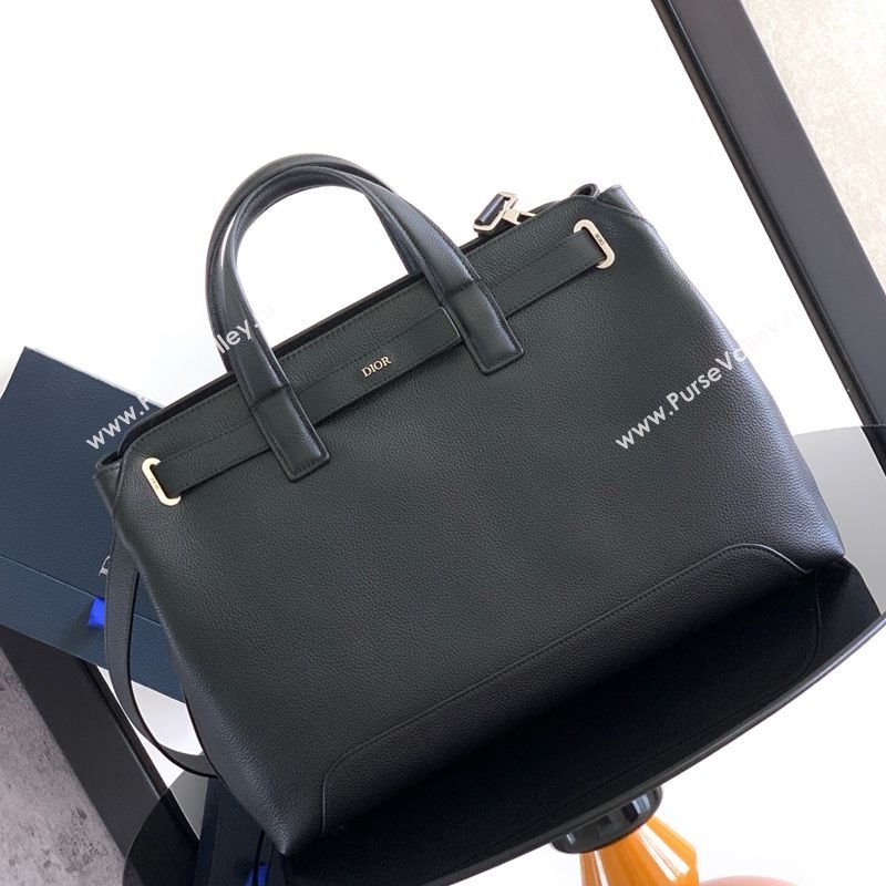 Dior Mens Medium Dior Normandie Tote Bag in Icons Calfskin Black 2025 (BF-250627064)