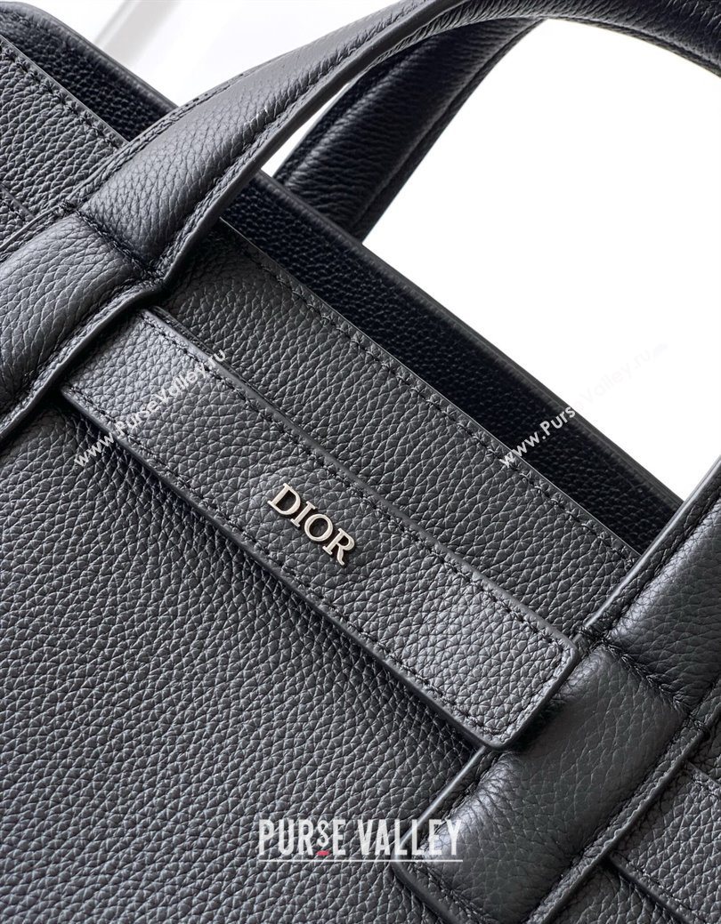 Dior Mens Medium Dior Normandie Tote Bag in Icons Calfskin Black 2025 (BF-250627064)