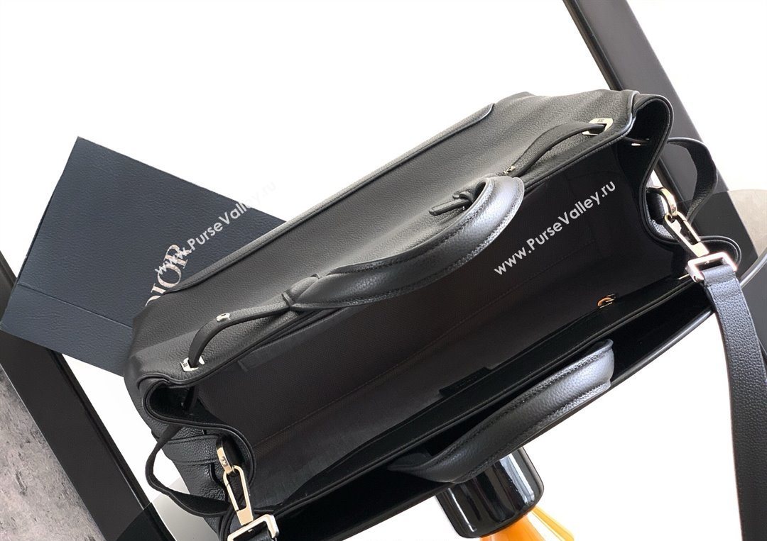 Dior Mens Medium Dior Normandie Tote Bag in Icons Calfskin Black 2025 (BF-250627064)