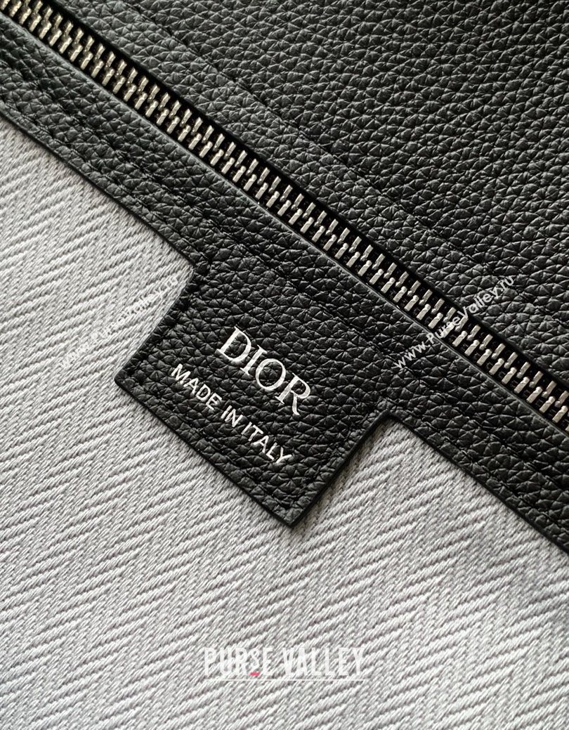 Dior Mens Medium Dior Normandie Tote Bag in Icons Calfskin Black 2025 (BF-250627064)