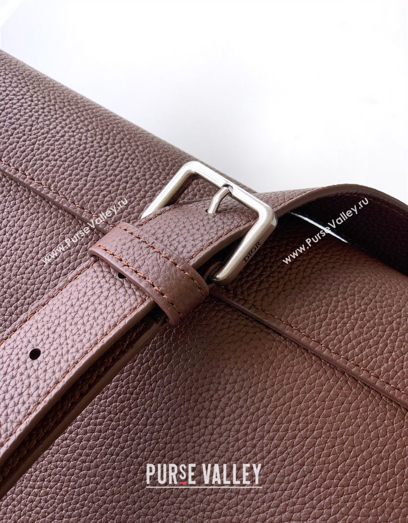 Dior Mens Medium Dior Normandie Tote Bag in Icons Calfskin Brown 2025 (BF-250627065)