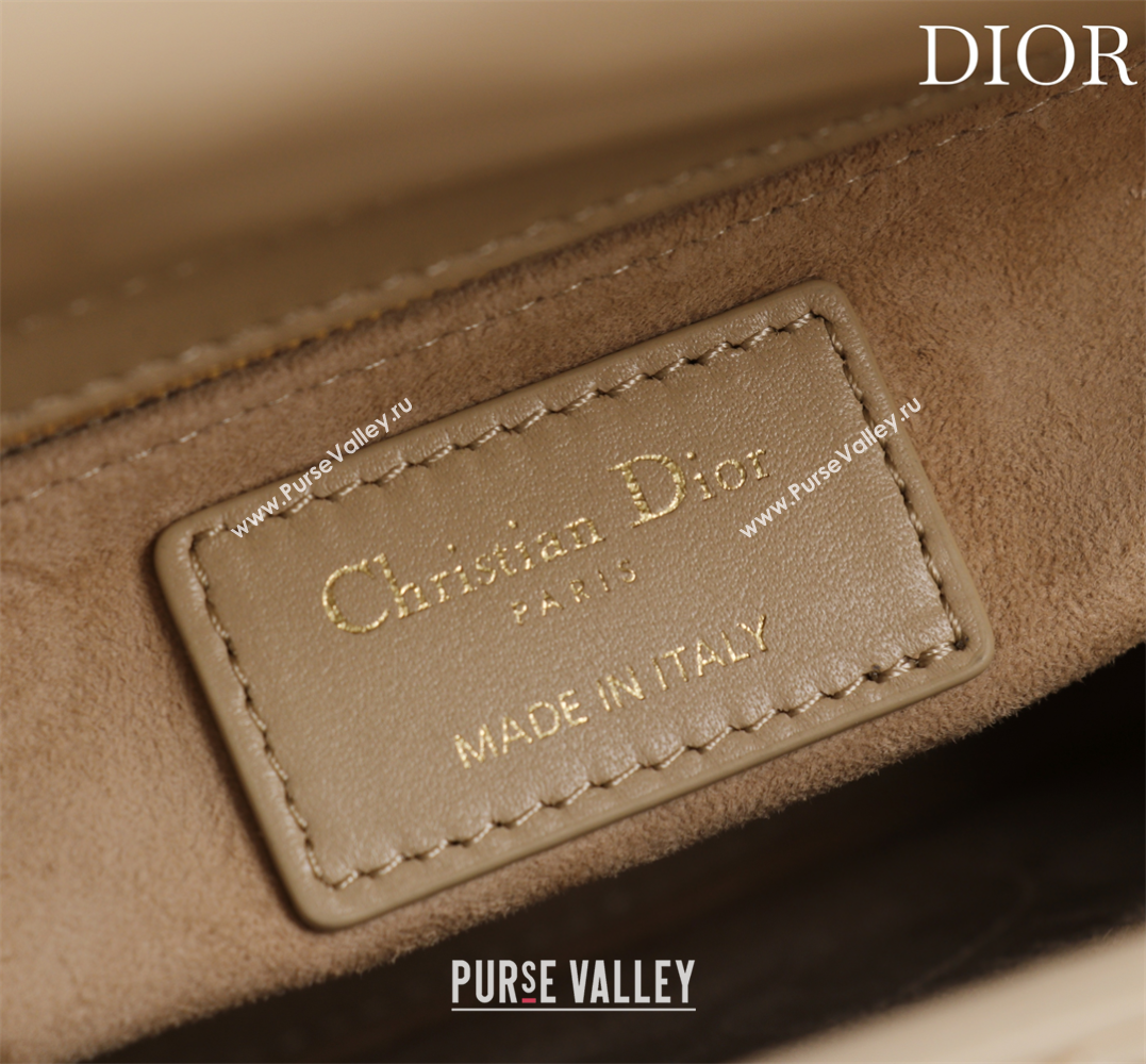 Dior Small Lady Dior My ABCDior Bag in Cannage Lambskin with Pearls Beige 2025 M0538 0627 (XXG-250627052)