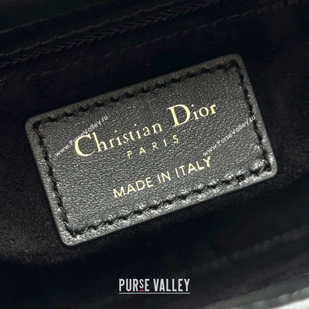Dior Small Lady Dior My ABCDior Bag in Cannage Lambskin with Pearls Black 2025 M0538 0627 (XXG-250627048)