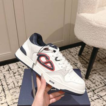 Dior B57 Dribble Low-Top Sneakers in Calfskin Leather White2 2025 (HQG-250710015)