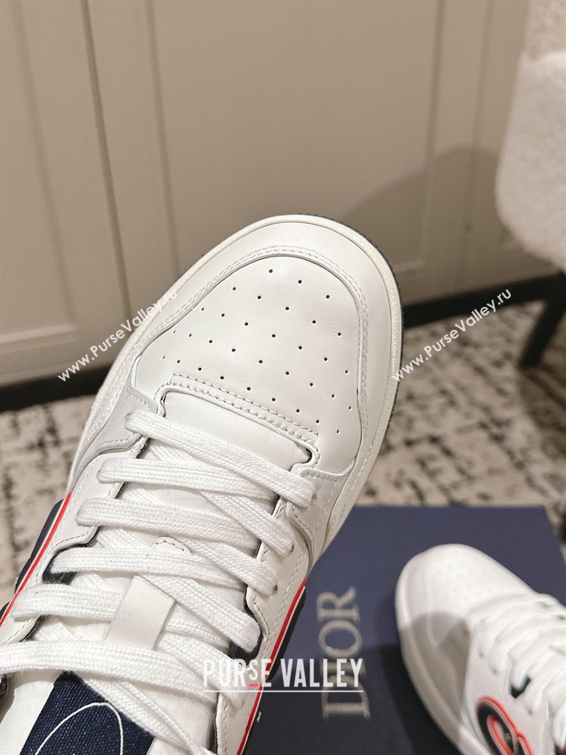 Dior B57 Dribble Low-Top Sneakers in Calfskin Leather White2 2025 (HQG-250710015)