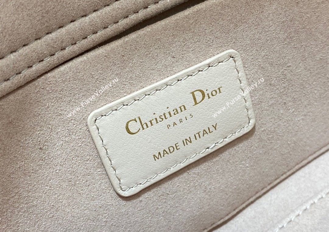 Dior Lady D-Joy Medium Bag in Cannage Lambskin Powder Pink 2025 M9250 (XXG-250806054)