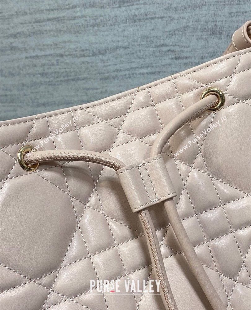 Dior Medium D-Motion Bag in Macrocannage Lambskin Powder Pink 2025 0806 (XXG-250806001)