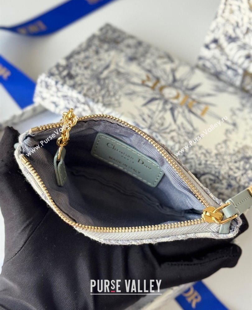 Dior DiorTravel Myrte Zipped Key Case in Grey Dior Oblique Jacquard2025 S2177UTZQ (XXG-250806086)