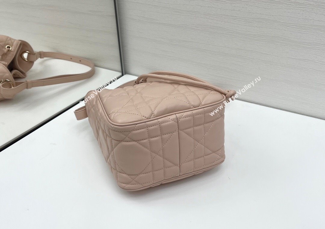 Dior Small D-Motion Bag in Macrocannage Lambskin Powder Pink 2025 2851 (XXG-250806006)