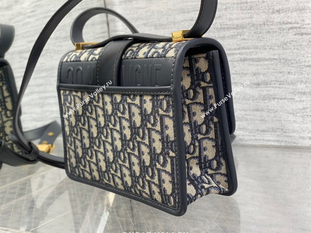 Dior Small 30 Montaigne Bag in Blue Dior Oblique Jacquard 2025 M9074 (XXG-250806113)