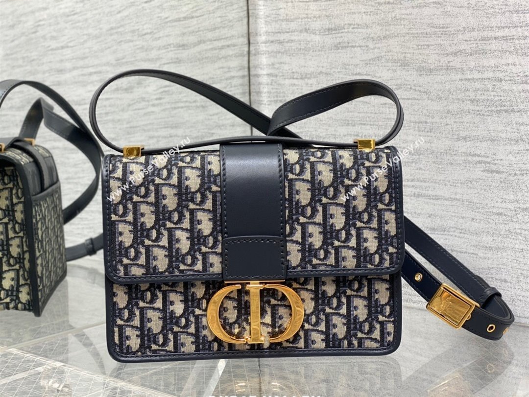 Dior 30 Montaigne Bag in Blue Dior Oblique Jacquard 2025 M9074 0806 (XXG-250806114)