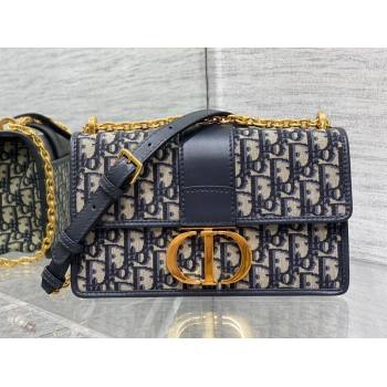 Dior 30 Montaigne Chain Bag in Blue Dior Oblique Jacquard 2025 M9073 0806 (XXG-250806112)