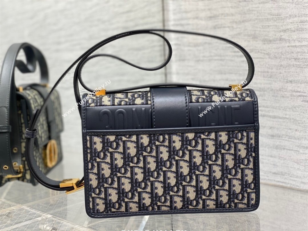 Dior 30 Montaigne Bag in Blue Dior Oblique Jacquard 2025 M9074 0806 (XXG-250806114)