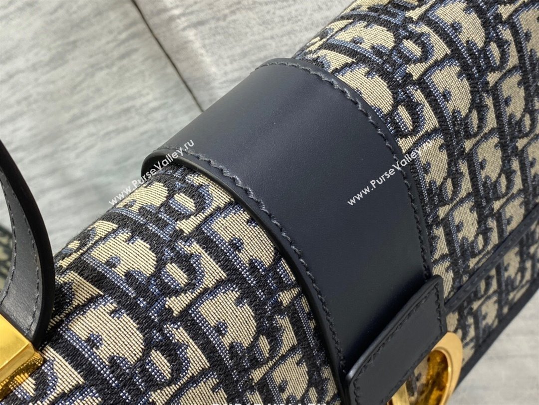 Dior 30 Montaigne Bag in Blue Dior Oblique Jacquard 2025 M9074 0806 (XXG-250806114)