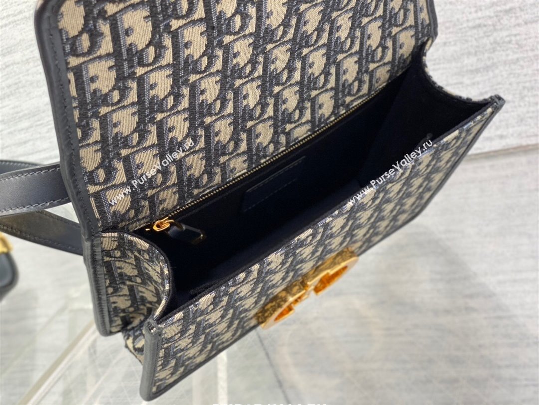 Dior 30 Montaigne Bag in Blue Dior Oblique Jacquard 2025 M9074 0806 (XXG-250806114)