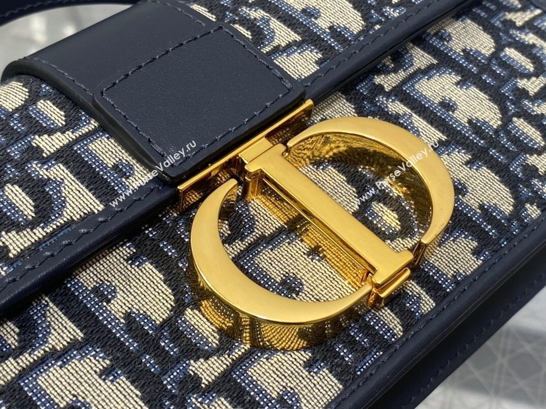 Dior Miss Montaigne Mini Bag in Blue Dior Oblique Jacquard 2025 0806 (XXG-250806115)