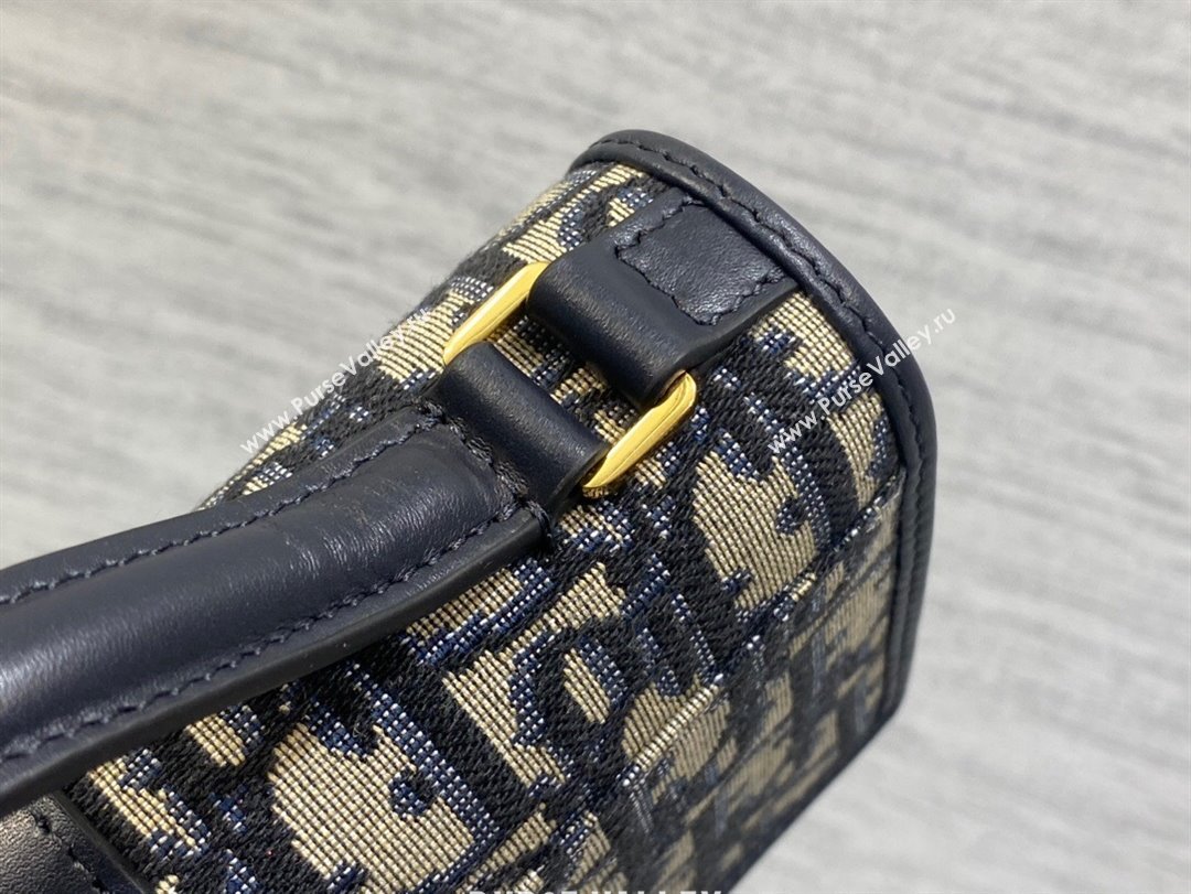 Dior Miss Montaigne Mini Bag in Blue Dior Oblique Jacquard 2025 0806 (XXG-250806115)