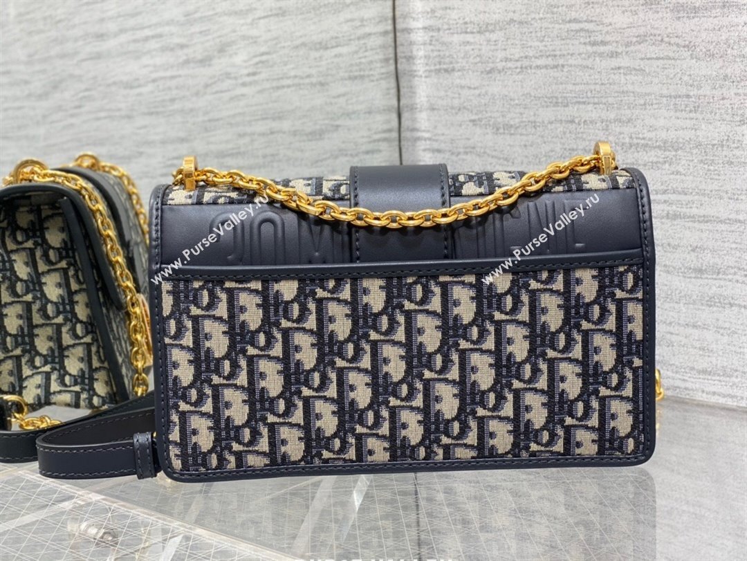 Dior 30 Montaigne Chain Bag in Blue Dior Oblique Jacquard 2025 M9073 0806 (XXG-250806112)