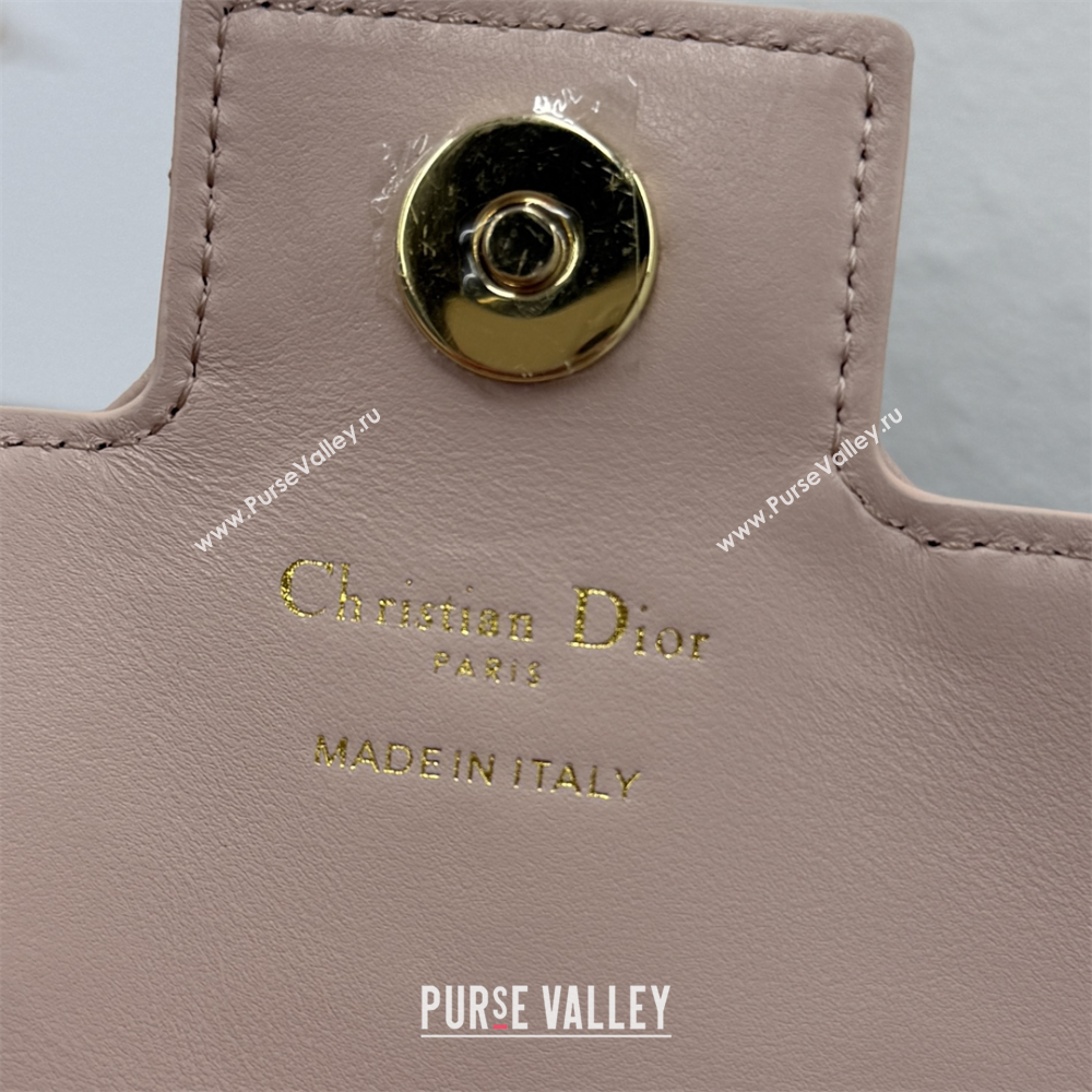 Dior Jolie East-West Bag in Cannage Lamb Leather and Flat Cannage Calfskin Powder Pink 2025 S3117 (XXG-250806105)