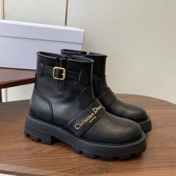 Dior D-Quest Ankle Boots in Calfskin Leather Black 2025 DR082102 (KL-250822058)