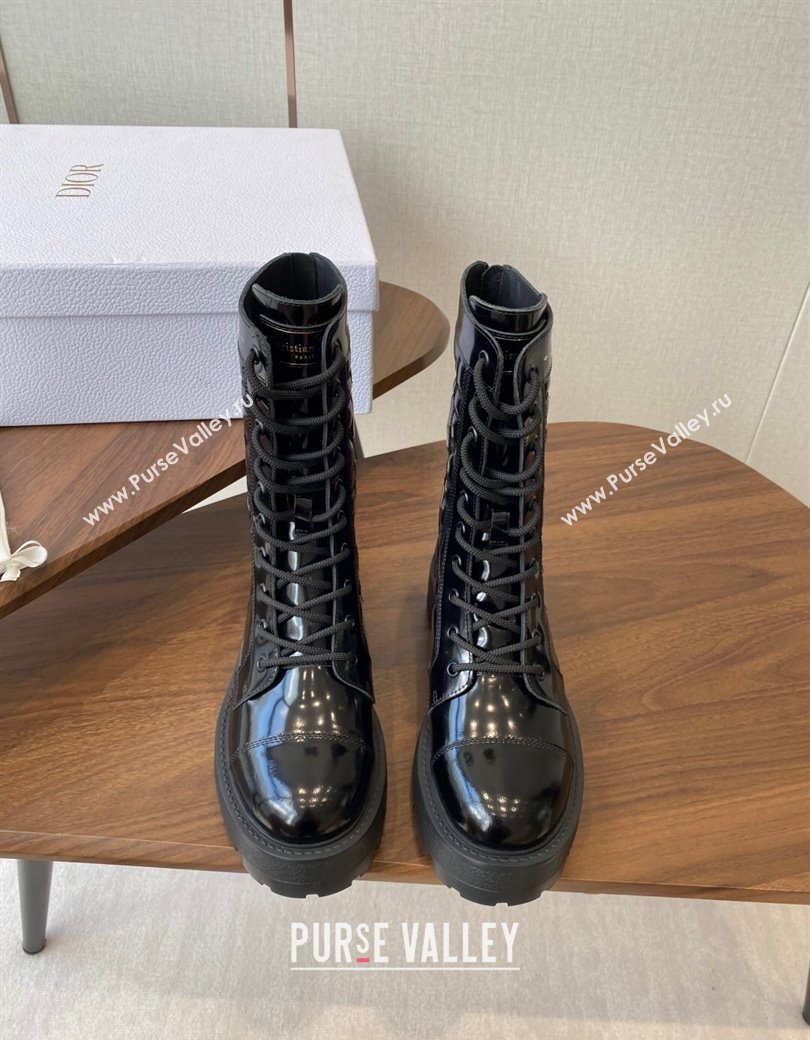 Dior D-Unit Ankle Boots in Black Quilted Cannage Calfskin 2025 DR082103 (KL-250822062)
