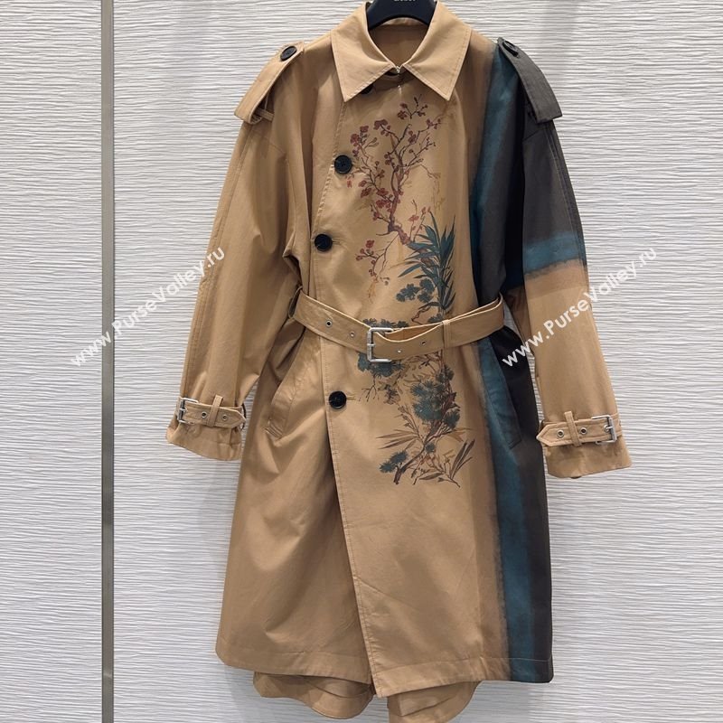 Dior Printed Cotton Coat Beige 2025 DR090531 (QI-250905031)