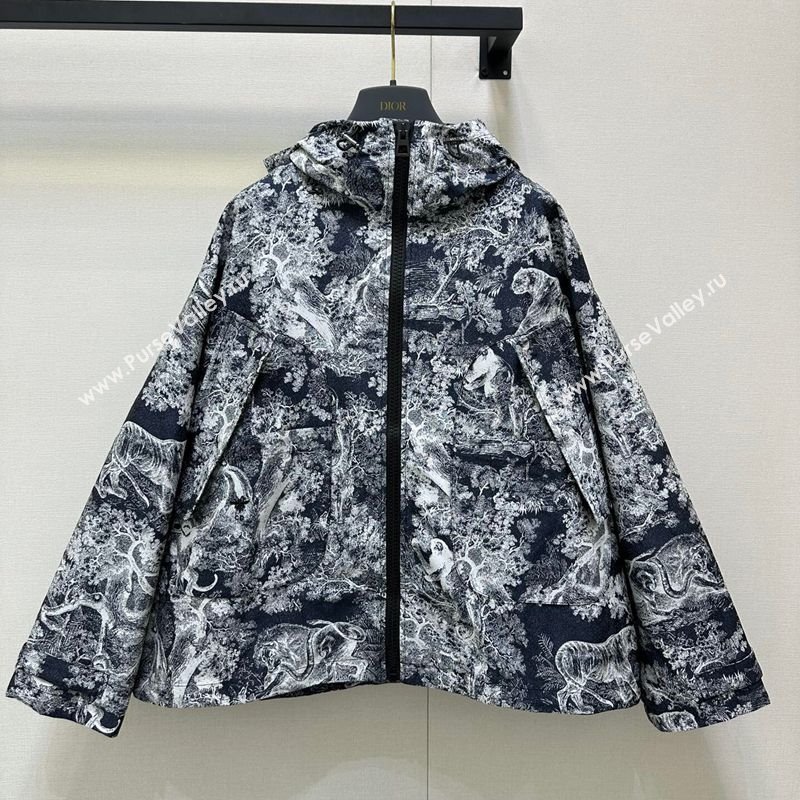 Dior Printed Oversized Jacket Blue/Blue 2025 DR090526 (QI-250905026)