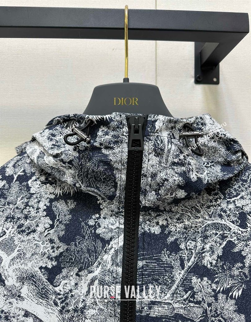 Dior Printed Oversized Jacket Blue/Blue 2025 DR090526 (QI-250905026)