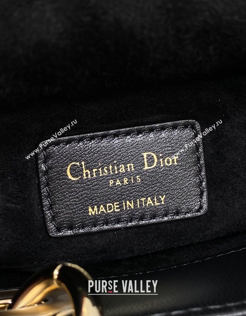 Dior Mini Lady D-Joy Bag in Cannage Lambskin Black 2025 M0636 (XXG-250929067)