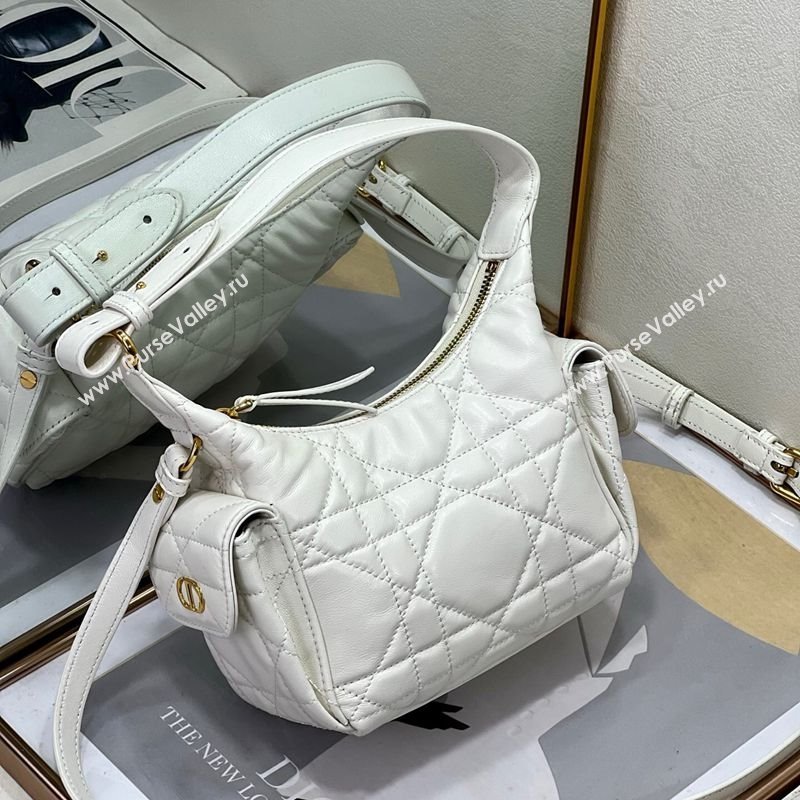 Dior D-Dream Mini Bag in Macrocannage Lambskin White 2025 (XXG-250929087)