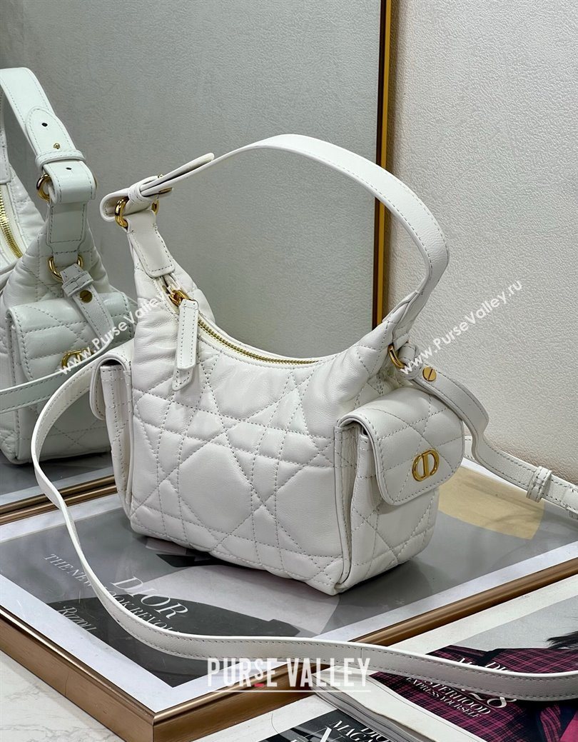 Dior D-Dream Mini Bag in Macrocannage Lambskin White 2025 (XXG-250929087)